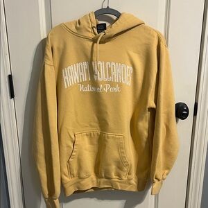 Hawaii Volcanoes National Park Mustard Hoodie